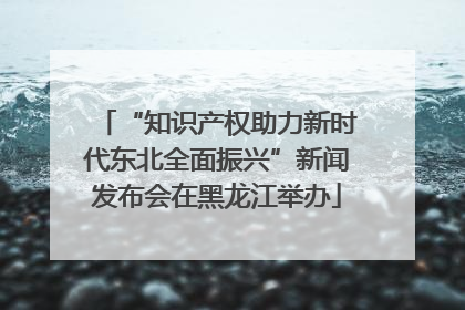 “知识产权助力新时代东北全面振兴”新闻发布会在黑龙江举办