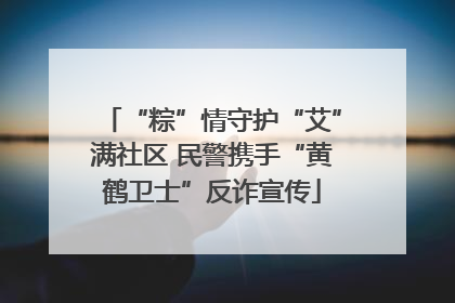 “粽”情守护“艾”满社区 民警携手“黄鹤卫士”反诈宣传