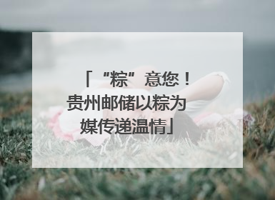 “粽”意您！贵州邮储以粽为媒传递温情