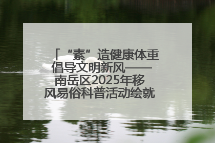 “素”造健康体重 倡导文明新风——南岳区2025年移风易俗科普活动绘就健康生活新图景