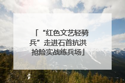 “红色文艺轻骑兵”走进石首抗洪抢险实战练兵场