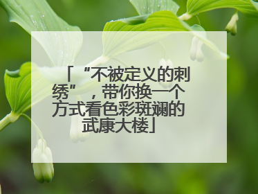 “不被定义的刺绣”，带你换一个方式看色彩斑斓的武康大楼