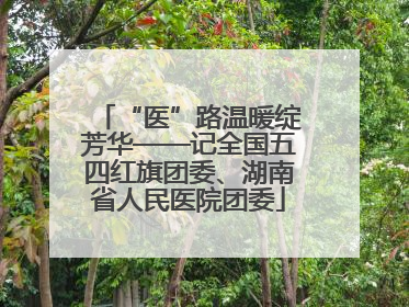 “医”路温暖绽芳华——记全国五四红旗团委、湖南省人民医院团委