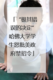 “极其错误的决定”哈佛大学学生怒批美政府禁招令