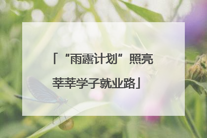 “雨露计划”照亮莘莘学子就业路
