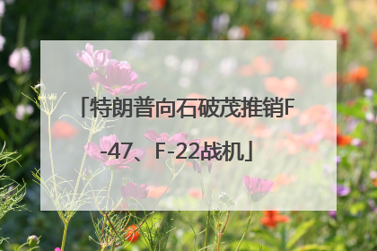 特朗普向石破茂推销F-47、F-22战机