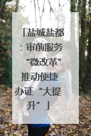 盐城盐都：审前服务“微改革” 推动便捷办证“大提升”