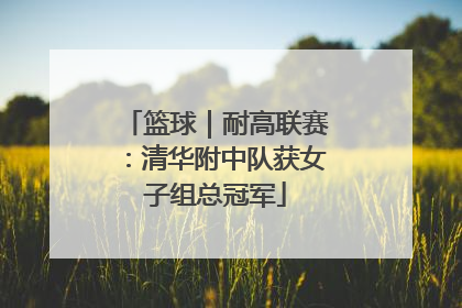 篮球｜耐高联赛：清华附中队获女子组总冠军