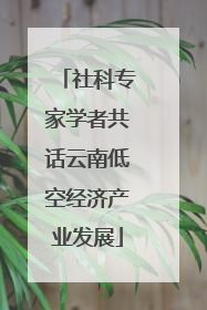 社科专家学者共话云南低空经济产业发展