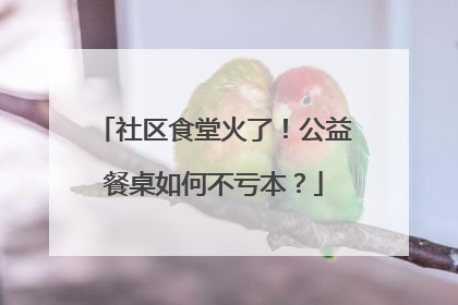 社区食堂火了！公益餐桌如何不亏本？
