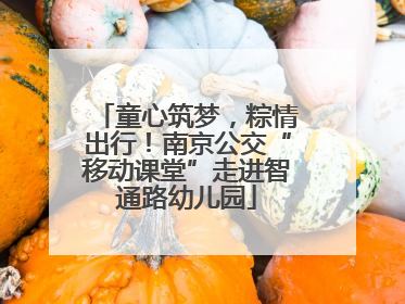 童心筑梦，粽情出行！南京公交“移动课堂”走进智通路幼儿园