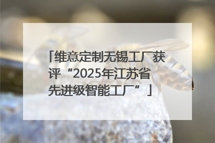 维意定制无锡工厂获评“2025年江苏省先进级智能工厂”
