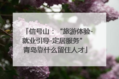 信号山：“旅游体验-就业引导-定居服务” 青岛靠什么留住人才