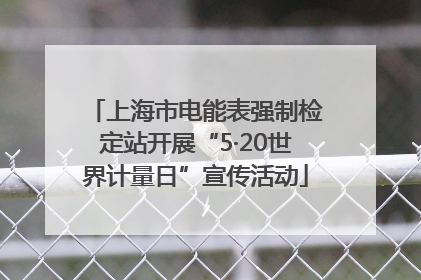 上海市电能表强制检定站开展“5·20世界计量日”宣传活动