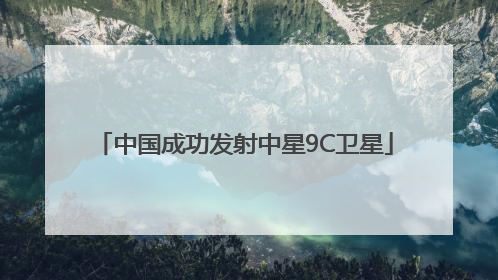中国成功发射中星9C卫星