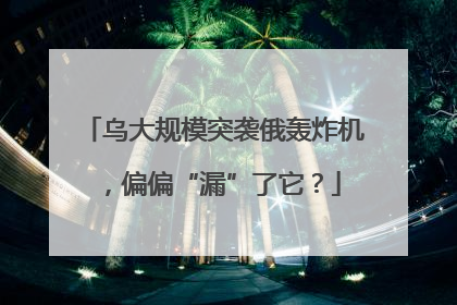 乌大规模突袭俄轰炸机，偏偏“漏”了它？