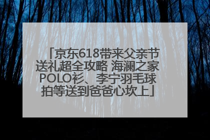 京东618带来父亲节送礼超全攻略 海澜之家POLO衫、李宁羽毛球拍等送到爸爸心坎上