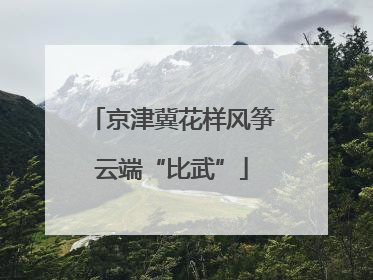 京津冀花样风筝云端“比武”