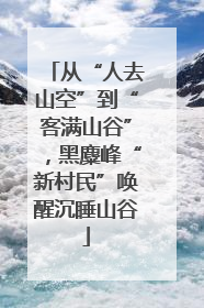 从“人去山空”到“客满山谷”，黑麋峰“新村民”唤醒沉睡山谷