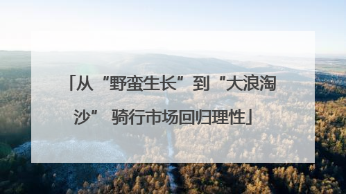 从“野蛮生长”到“大浪淘沙” 骑行市场回归理性