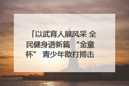 以武育人展风采 全民健身谱新篇 “金童杯” 青少年散打搏击邀请赛圆满落幕