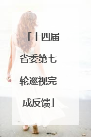 十四届省委第七轮巡视完成反馈