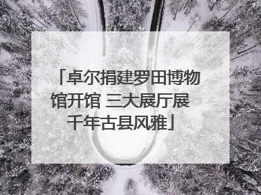 卓尔捐建罗田博物馆开馆 三大展厅展千年古县风雅