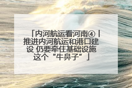 内河航运看河南④丨推进内河航运和港口建设 仍要牵住基础设施这个“牛鼻子”