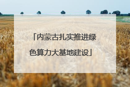 内蒙古扎实推进绿色算力大基地建设