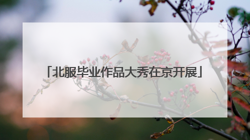 北服毕业作品大秀在京开展