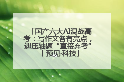 国产六大AI混战高考：写作文各有亮点，遇压轴题“直接弃考”丨预见·科技