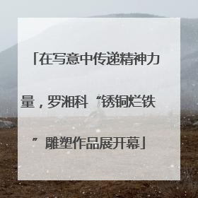 在写意中传递精神力量，罗湘科“锈铜烂铁”雕塑作品展开幕