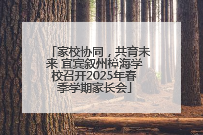 家校协同，共育未来 宜宾叙州樟海学校召开2025年春季学期家长会