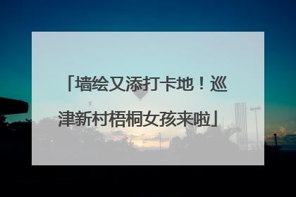 墙绘又添打卡地！巡津新村梧桐女孩来啦