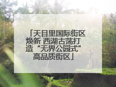 天目里国际街区焕新 西湖古荡打造“无界公园式”高品质街区