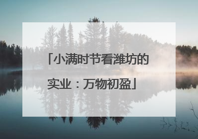 小满时节看潍坊的实业：万物初盈