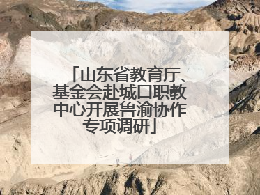 山东省教育厅、基金会赴城口职教中心开展鲁渝协作专项调研