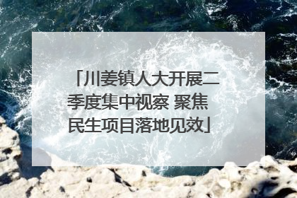 川姜镇人大开展二季度集中视察 聚焦民生项目落地见效