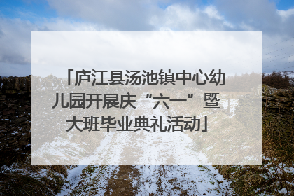 庐江县汤池镇中心幼儿园开展庆“六一”暨大班毕业典礼活动