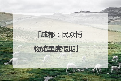 成都：民众博物馆里度假期
