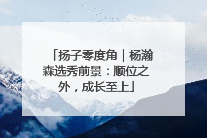 扬子零度角｜杨瀚森选秀前景：顺位之外，成长至上