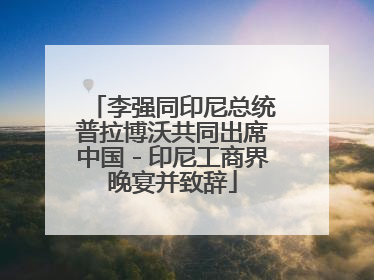 李强同印尼总统普拉博沃共同出席中国－印尼工商界晚宴并致辞
