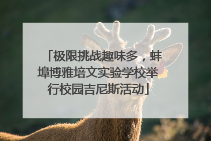 极限挑战趣味多，蚌埠博雅培文实验学校举行校园吉尼斯活动