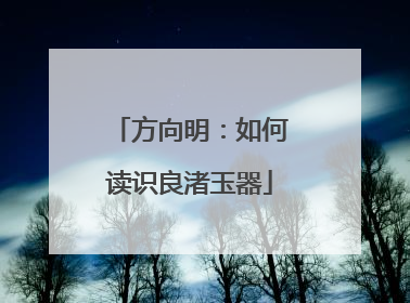 方向明：如何读识良渚玉器
