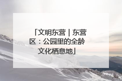文明东营｜东营区：公园里的全龄文化栖息地