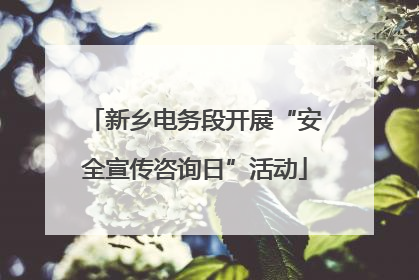 新乡电务段开展“安全宣传咨询日”活动
