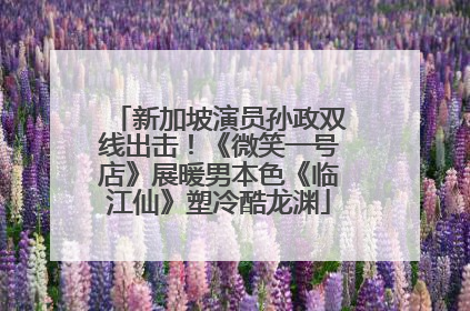 新加坡演员孙政双线出击！《微笑一号店》展暖男本色《临江仙》塑冷酷龙渊