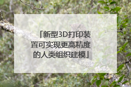 新型3D打印装置可实现更高精度的人类组织建模