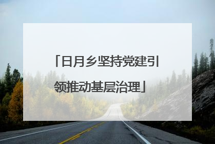 日月乡坚持党建引领推动基层治理