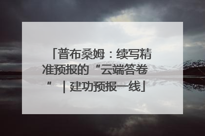 普布桑姆：续写精准预报的“云端答卷”｜建功预报一线